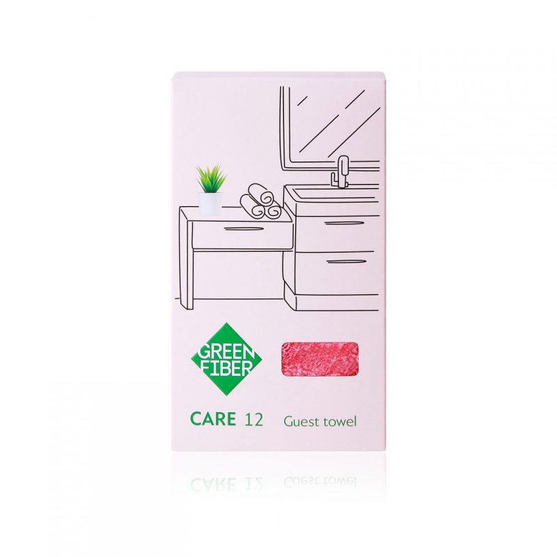 Полотенце гостевое Green Fiber CARE 12, коралловое